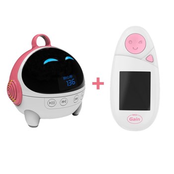 晨昊医疗 爱贝贝多普勒胎心仪胎教机 粉色升级蓝牙智能版