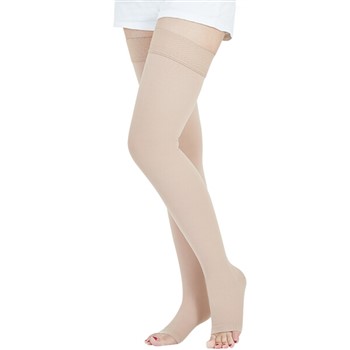 南极人 静脉曲张袜（长筒露趾）肤色M码 医用二级压力治疗型