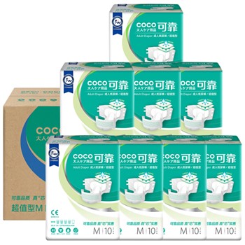 可靠  成人纸尿裤M号10片*8包【73-113cm】