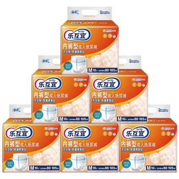 尤妮佳 乐互宜 安心舒薄拉拉裤 内裤型纸尿裤 中号M 60片(箱装)