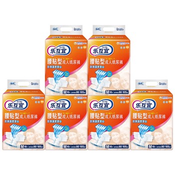 尤妮佳 乐互宜 成人纸尿裤(腰贴型) 中号M60片(箱装)